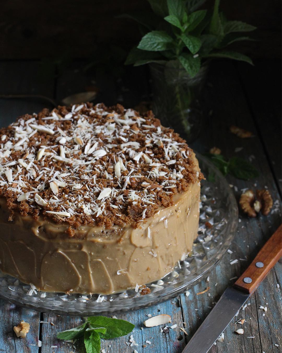 Кофейный торт-мороженое